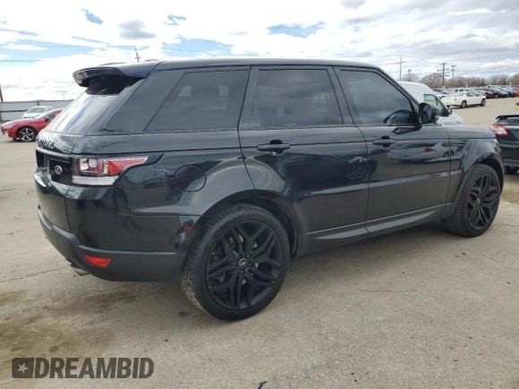 2015 Land Rover Range Rover Sport Supercharged with VIN SALWR2TF1FA511689, listed as a Copart auction lot 50317195 with 98,703 mi miles and Clean Title. Bid and sale history available at carsss.com. Image 3.