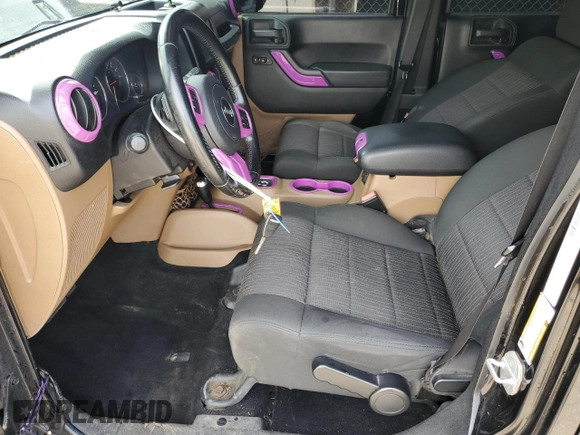 2012 Jeep Wrangler Unlimited Sahara with VIN 1C4BJWEG4CL120370, listed as a Copart auction lot 58744135 with 166,455 mi miles and Clean title. Bid and sale history available at DreamBid. Image 7.