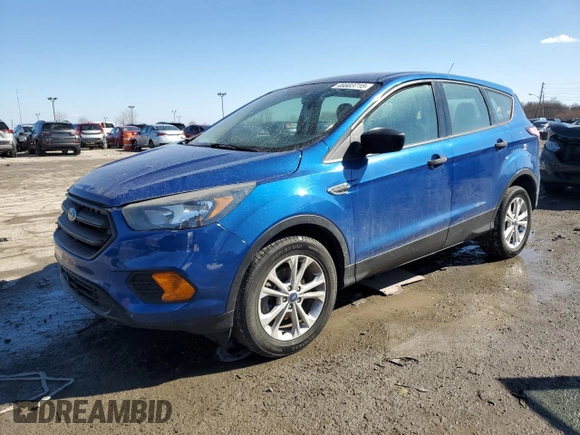 2018 Ford Escape S with VIN 1FMCU0F75JUB67613, listed as a Copart auction lot 46603715 with 136,975 mi miles and Salvage Title. Bid and sale history available at carsss.com. Image 1.