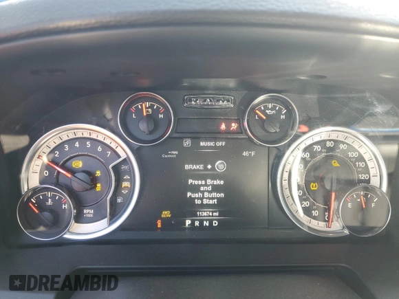 2018 Ram 1500 Night with VIN 1C6RR7MT0JS221413, listed as a Copart auction lot 47716405 with 113,674 mi miles and Salvage Title. Bid and sale history available at carsss.com. Image 9.