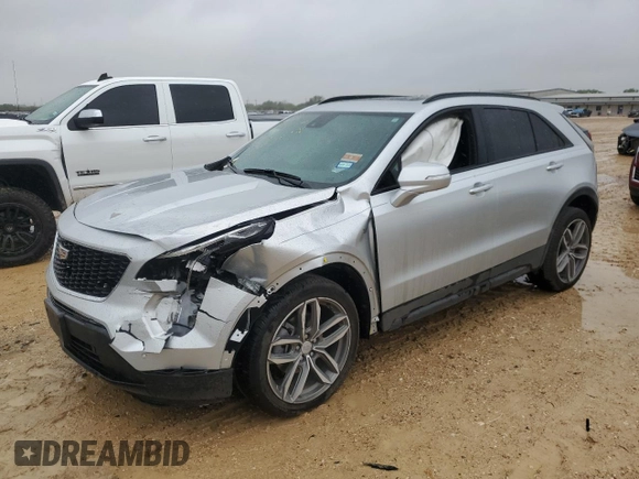 2022 Cadillac XT4 FWD Sport with VIN 1GYFZER47NF111047, listed as a Copart auction lot 50958135 with 14,448 mi miles and Salvage Title. Bid and sale history available at carsss.com. Image 1.