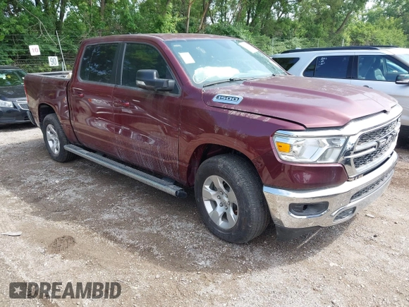 2022 Ram 1500 Lone Star with VIN 1C6RREFM1NN254323, listed as a IAAI auction lot 42378912 with 455 mi miles and . Bid and sale history available at DreamBid. Image 1.