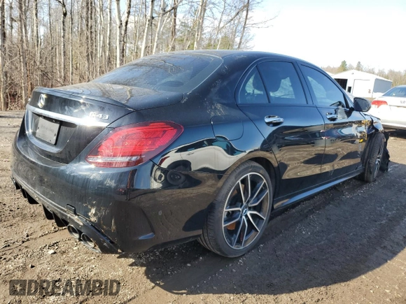 2020 Mercedes-Benz C 43 AMG with VIN 55SWF6EB1LU324911, listed as a Copart auction lot 50331665 with 46,647 mi miles and Clean Title. Bid and sale history available at carsss.com. Image 3.