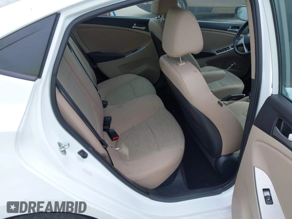 2016 Hyundai Accent SE with VIN KMHCT4AE1GU133578, listed as a IAAI auction lot 42111547 with 110,590 mi miles and . Bid and sale history available at carsss.com. Image 8.