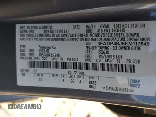 2014 Ford Fiesta SE z VIN 3FADP4BJ6EM117845, wystawiony jako IAAI lot #42431152 z przebiegiem 97 742 mil mil oraz . Historia ofert i sprzedaży dostępna na DreamBid. Obrazek 9.