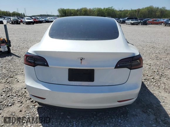 2023 Tesla Model 3 with VIN 5YJ3E1EA3PF602067, listed as a Copart auction lot 52317695 with 54,867 mi miles and Salvage Title. Bid and sale history available at DreamBid. Image 6.