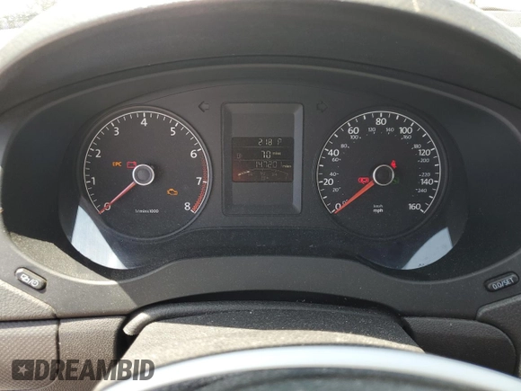 2014 Volkswagen Jetta S with VIN 3VW2K7AJ2EM356471, listed as a Copart auction lot 60475395 with 147,201 mi miles and Clean title. Bid and sale history available at DreamBid. Image 9.