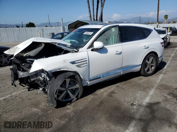 2023 Genesis GV80 with VIN KMUHBDSB0PU117175, listed as a Copart auction lot 56906235 with 41,720 mi miles and Salvage title. Bid and sale history available at DreamBid. Image 1.