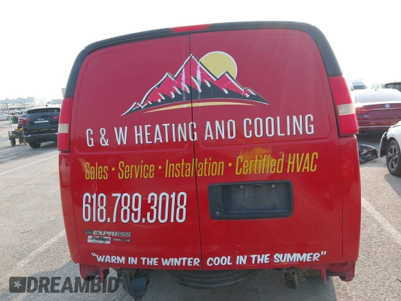 2014 Chevrolet Express Cargo with VIN 1GCSGAFX3E1156517, listed as a IAAI auction lot 42407242 with 154,000 mi miles and . Bid and sale history available at DreamBid. Image 17.
