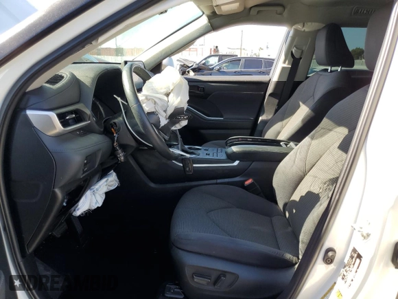 2022 Toyota Highlander LE with VIN 5TDBZRBHXNS204542, listed as a Copart auction lot 56551225 with 71,135 mi miles and Salvage title. Bid and sale history available at DreamBid. Image 7.