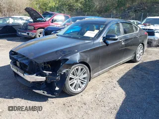 2018 Genesis G80 3.8L with VIN KMHGN4JE0JU265072, listed as a IAAI auction lot 41596549 with 121,502 mi miles. Bid and sale history available at carsss.com. Image 17.