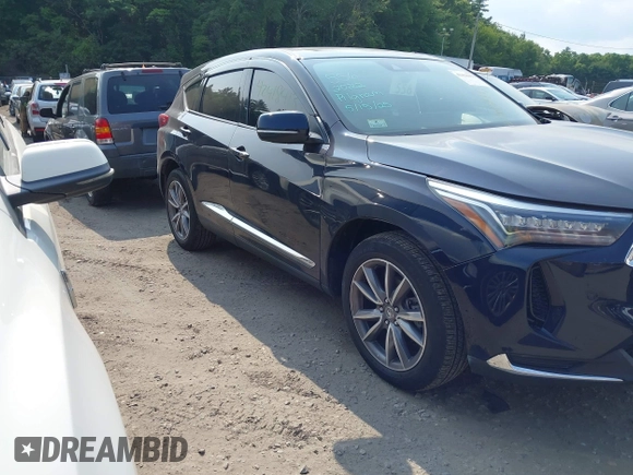 2022 Acura RDX Technology with VIN 5J8TC2H55NL010661, listed as a IAAI auction lot 42418413 with 26,609 mi miles and . Bid and sale history available at DreamBid. Image 12.