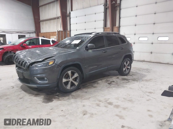 2019 Jeep Cherokee Limited with VIN 1C4PJMDX0KD447210, listed as a IAAI auction lot 42168429 with 51,408 mi miles and . Bid and sale history available at DreamBid. Image 2.