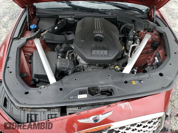 2019 Genesis G70 2.0T Advanced with VIN KMTG64LA3KU020510, listed as a Copart auction lot 76745374 with 52,921 mi miles and Non Repairable. Bid and sale history available at carsss.com. Image 11.