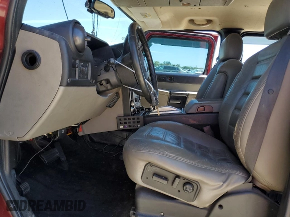 2005 Hummer H2 SUV with VIN 5GRGN23U25H109190, listed as a Copart auction lot 49460795 with 191,199 mi miles and Salvage Title. Bid and sale history available at carsss.com. Image 7.
