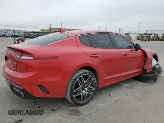 2022 Kia Stinger GT1 with VIN KNAE45LC0N6113591, listed as a Copart auction lot 79040614 with 27,840 mi miles and Salvage Title. Bid and sale history available at DreamBid. Image 3.