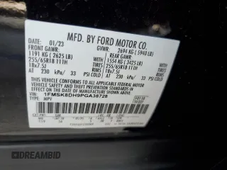2023 Ford Explorer XLT z VIN 1FMSK8DH9PGA38728, wystawiony jako Copart lot #62331795 z przebiegiem 40 489 mil mil oraz Szkoda całkowita • Salvage title. Historia ofert i sprzedaży dostępna na DreamBid. Obrazek 13.