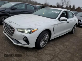 2021 Genesis G70 2.0T with VIN KMTG64LA9MU077166, listed as a Copart auction lot 42210745 with 59,020 mi miles and Salvage Title. Bid and sale history available at carsss.com. Image 1.