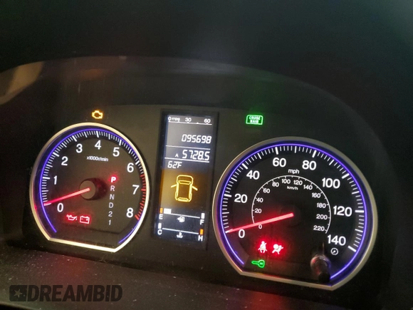 2009 Honda CR-V EX with VIN 5J6RE48569L059608, listed as a Copart auction lot 47059515 with 95,698 mi miles and Non Repairable. Bid and sale history available at carsss.com. Image 9.