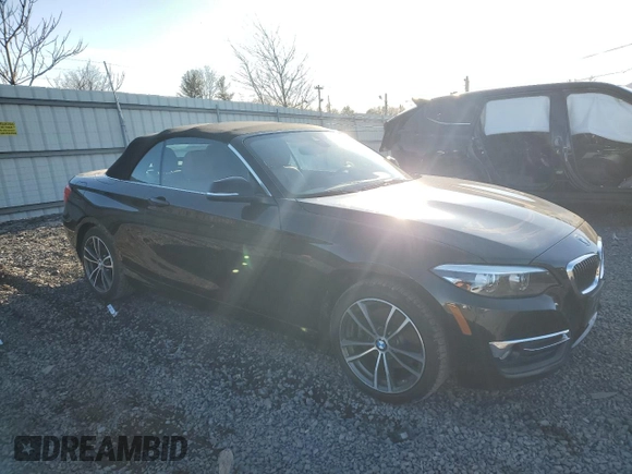 2019 BMW 2 Series 230i xDrive with VIN WBA2K1C59KVD41807, listed as a Copart auction lot 45093695 with 105,805 mi miles and Salvage Title. Bid and sale history available at carsss.com. Image 4.