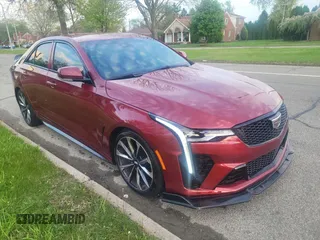2022 Cadillac CT4-V Blackwing z VIN 1G6D75RP5N0410099, wystawiony jako Copart lot #55702405 z przebiegiem 18 445 mil mil oraz Tytuł czysty. Historia ofert i sprzedaży dostępna na DreamBid. Obrazek 1.