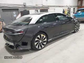 2022 Lucid Air Grand Touring with VIN 50EA1GBA7NA002468, listed as a IAAI auction lot 41649694 with 16,972 mi miles. Bid and sale history available at carsss.com. Image 4.