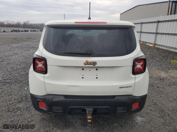 2016 Jeep Renegade Sport with VIN ZACCJAAT3GPD73384, listed as a Copart auction lot 50210495 with 204,068 mi miles and Clean Title. Bid and sale history available at carsss.com. Image 6.