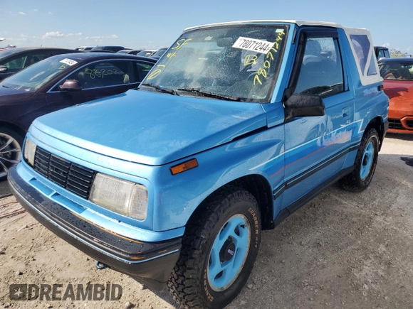 1994 Geo Tracker z VIN 2CNBE18U0R6940807, wystawiony jako Copart lot #78071244 z przebiegiem 116 472 mil mil oraz Nie do naprawy. Historia ofert i sprzedaży dostępna na DreamBid. Obrazek 1.