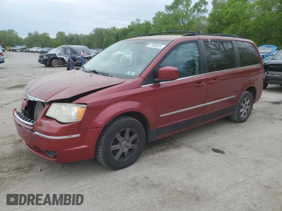2010 Chrysler Town & Country Touring Plus with VIN 2A4RR8D18AR442282, listed as a Copart auction lot 51805924 with 172,704 mi miles and Salvage Title. Bid and sale history available at DreamBid. Image 1.