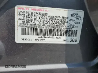 2010 Mitsubishi Outlander XLS z VIN JA4JS4AX2AZ014121, wystawiony jako Copart lot #56403435 z przebiegiem 119 121 mil mil oraz Nie do naprawy • Non repairable. Historia ofert i sprzedaży dostępna na DreamBid. Obrazek 14.