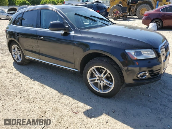 2014 Audi Q5 Premium Plus with VIN WA1LFAFP6EA037491, listed as a Copart auction lot 53580425 with 130,542 mi miles and Salvage Title. Bid and sale history available at carsss.com. Image 4.