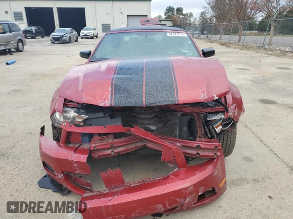 2011 Ford Mustang V6 with VIN 1ZVBP8EM8B5126401, listed as a Copart auction lot 82474674 with 170,384 mi miles and Salvage Title. Bid and sale history available at carsss.com. Image 5.