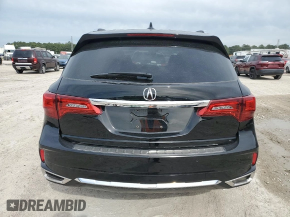 2017 Acura MDX Sport Hybrid w/Advance Pkg with VIN 5FRYD7H77HB000719, listed as a Copart auction lot 48509964 with 103,000 mi miles and Salvage Title. Bid and sale history available at carsss.com. Image 6.