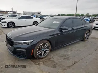 2022 BMW 7 Series 750i xDrive with VIN WBA7U2C0XNCH51378, listed as a Copart auction lot 54385875 with 23,990 mi miles and Clean Title. Bid and sale history available at carsss.com. Image 1.