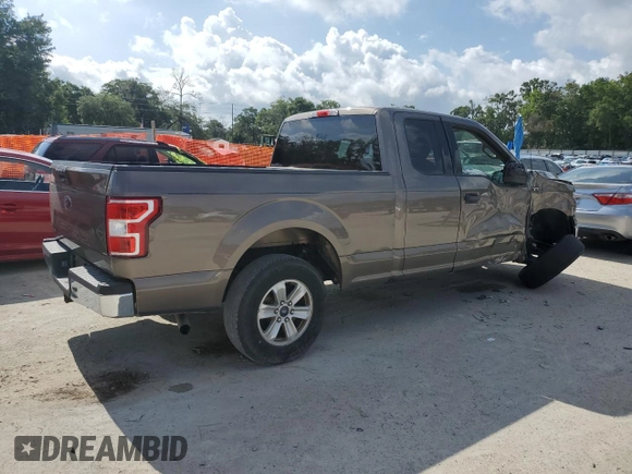 2019 Ford F-150 XL with VIN 1FTEX1CB3KKD95061, listed as a Copart auction lot 58544655 with 54,391 mi miles and Salvage title. Bid and sale history available at DreamBid. Image 3.