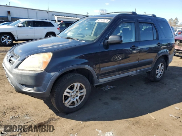 2002 Honda CR-V EX with VIN JHLRD78802C042106, listed as a Copart auction lot 47140335 with 158,110 mi miles and Non Repairable. Bid and sale history available at carsss.com. Image 1.
