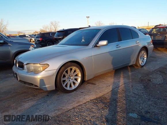 2003 BMW 7 Series 745i with VIN WBAGL63403DP64514, listed as a IAAI auction lot 41045246 with 111,000 mi miles and . Bid and sale history available at DreamBid. Image 2.