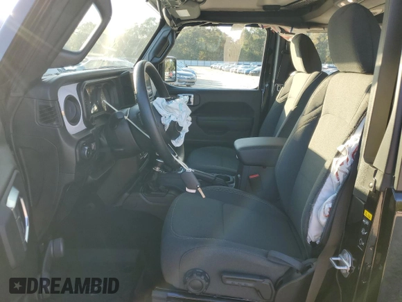 2024 Jeep Wrangler Sport S with VIN 1C4PJXAN3RW366785, listed as a Copart auction lot 87094754 with 3,109 mi miles and Salvage title. Bid and sale history available at DreamBid. Image 7.