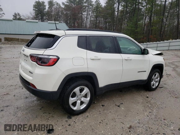 2021 Jeep Compass Altitude with VIN 3C4NJDBB7MT503266, listed as a Copart auction lot 51506075 with 77,524 mi miles and Salvage title. Bid and sale history available at DreamBid. Image 3.