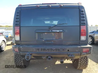 2006 Hummer H2 with VIN 5GRGN23U96H101430, listed as a Copart auction lot 75453514 with 168,958 mi miles and Salvage Title. Bid and sale history available at carsss.com. Image 6.