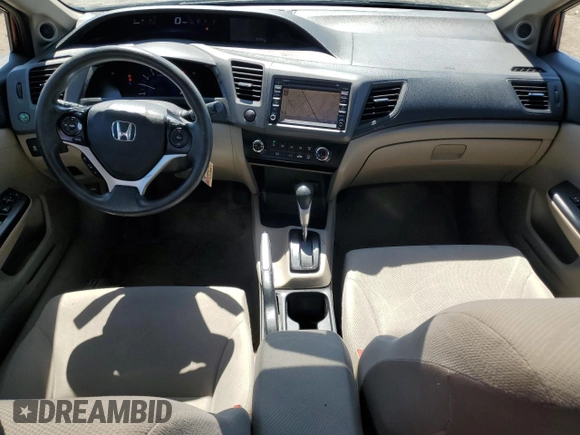 2012 Honda Civic EX with VIN 19XFB2F85CE034458, listed as a Copart auction lot 56599745 with 168,786 mi miles and Clean Title. Bid and sale history available at DreamBid. Image 8.