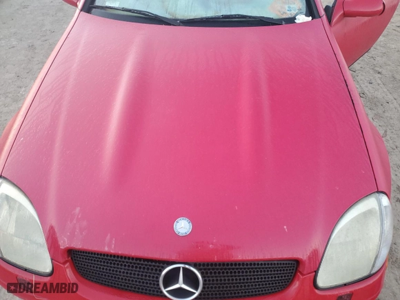 1998 Mercedes-Benz SLK-Class with VIN WDBKK47F9WF069035, listed as a Copart auction lot 75177394 with 0 mi miles and Non Repairable. Bid and sale history available at carsss.com. Image 11.