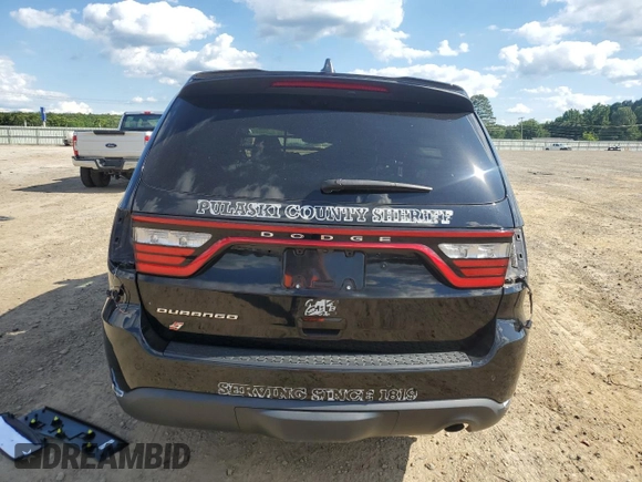 2022 Dodge Durango Special Service with VIN 1C4RDJFG2NC184532, listed as a Copart auction lot 58912345 with Not provided miles and Salvage title. Bid and sale history available at DreamBid. Image 6.