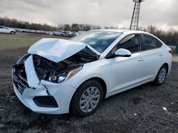 2019 Hyundai Accent SE with VIN 3KPC24A33KE079875, listed as a Copart auction lot 77388893 with 76,385 mi miles. Bid and sale history available at carsss.com. Image 1.