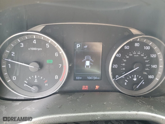 2018 Hyundai Elantra SEL with VIN 5NPD84LF9JH216502, listed as a Copart auction lot 48714405 with 104,734 mi miles and Salvage Title. Bid and sale history available at carsss.com. Image 9.