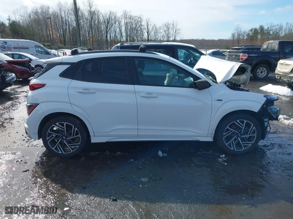 2022 Hyundai Kona N Line with VIN KM8K33A36NU802462, listed as a IAAI auction lot 41566552 with 35,522 mi miles. Bid and sale history available at carsss.com. Image 14.