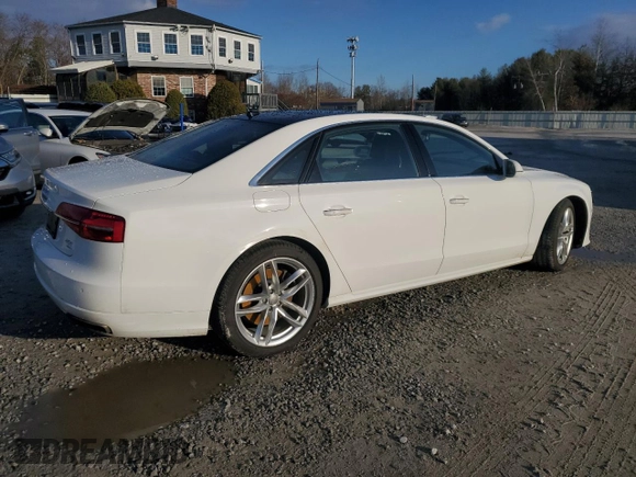 2016 Audi A8 L 4.0T Sport with VIN WAU43AFD2GN010239, listed as a Copart auction lot 84002294 with 139,364 mi miles and Salvage Title. Bid and sale history available at carsss.com. Image 3.