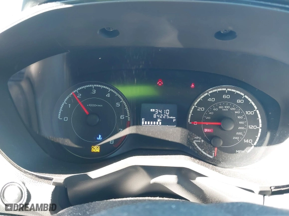2017 Subaru Impreza with VIN 4S3GKAA62H1617133, listed as a IAAI auction lot 41574625 with 84,225 mi miles. Bid and sale history available at carsss.com. Image 7.