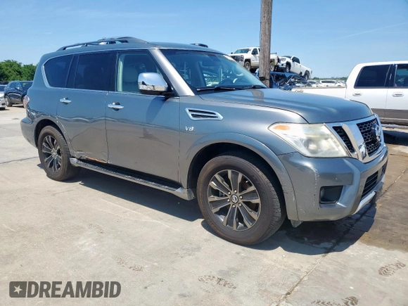 2017 Nissan Armada Platinum z VIN JN8AY2NF4H9303560, wystawiony jako Copart lot #59197835 z przebiegiem 170 261 mil mil oraz Czysty tytuł • Clean title. Historia ofert i sprzedaży dostępna na DreamBid. Obrazek 4.