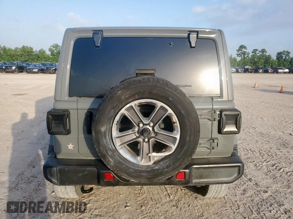 2022 Jeep Wrangler Unlimited Sahara с VIN 1C4HJXEG8NW164969, выставлен на аукционе Copart как лот 61671095 с пробегом 64 263 миль миль и Списание • Salvage title. История ставок и продаж доступна на DreamBid. Изображение 6.